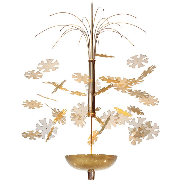 Paavo Tynel Snowflake chandelier, offered by Wyeth