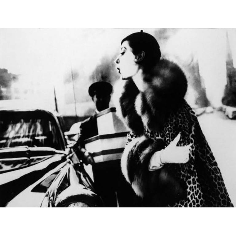 Lillian Bassman The Spotted Furs, Furred: Barbara Mullen in a coat by Traina-Norell, New York, 1954