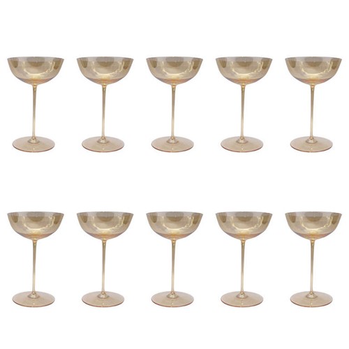 Ten Champagne Goblets by Josef Hoffmann, circa 1920