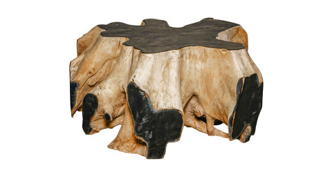 African root coffee table, 1940s, offered by Galerie Captier