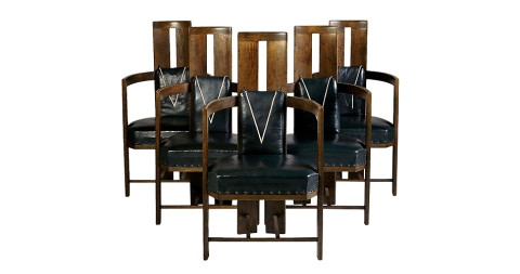 2. Elial Saarinen dining chairs, 1907