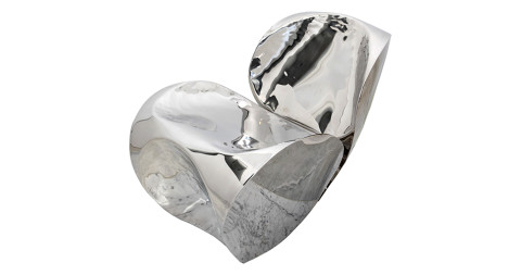 Ron Arad polished stainless-steel Big Heavy, 20th century, offered by Pamplemousse