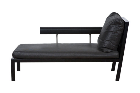 Antonio Citterio leather chaise longue for B&B Italia, 1987, offered by Modern Times