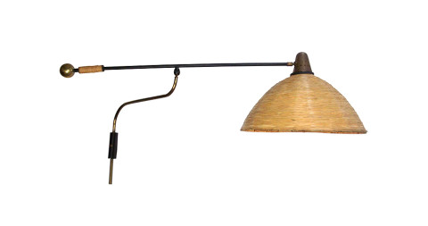 Adjustable wall light, 1950s, offered by The Fabulous Find