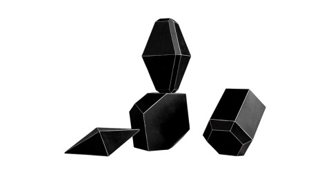 Bakelite geometric forms, 1920, offered by Obsolete