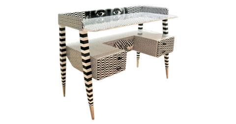Piero and Barnaba Fornasetti Optique Desk, 2009, offered by Themes and Variations