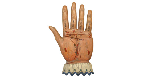 Large American palmist trade sign, 19th century, offered by Newel