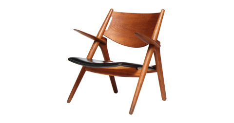Sawbuck Lounge Chair by Hans J. Wegner, offered by Wyeth