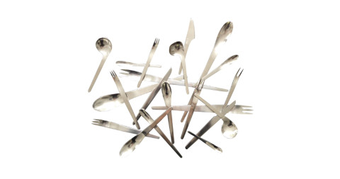 Arne Jacobsen Designed Flatware for 24 Made by A. Michelsen, offered by Jimmy Beyens