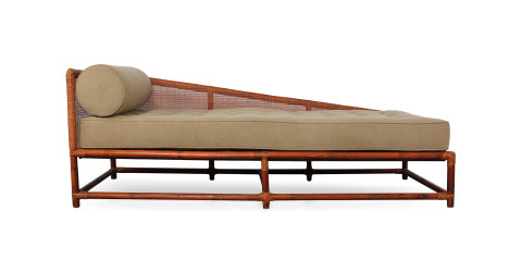 Tommi Parzinger for Willow and Reed daybed, 1950s, offered by Sputnik Modern
