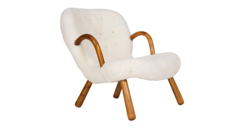 Philip Arctander Clam chair, ca. 1945, offered by Kobenhavns Mobelgalleri & Antikservice