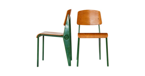Jean Prouvé Model No. 300 Demountable chairs, 1952, offered by MDFG