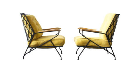Salterini lounge chairs, 1960s, offered by Oliver Modern