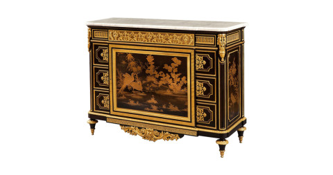 Louis XVI–style commode, ca. 1870, firmly attributed to Henry Dasson of Paris
