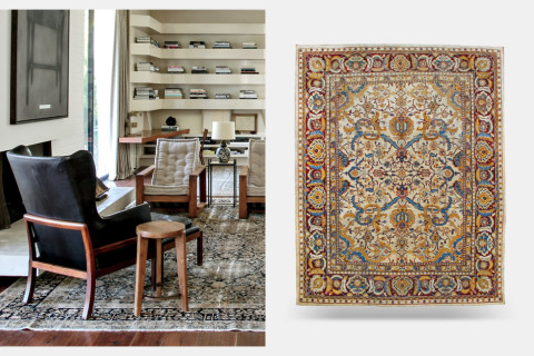 <h2><strong>Q:</strong> What would you prefer on the floor — stone or 19th-century rugs? <strong>A:</strong> Rugs</h2>