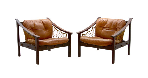 Jean Gillon Amazonas armchairs, 1960