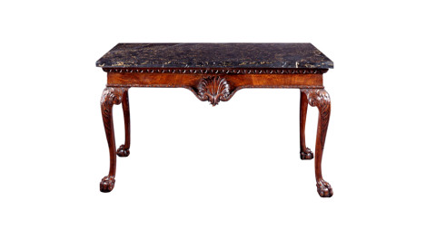 George II walnut console table, offered by Clinton Howell Antiques