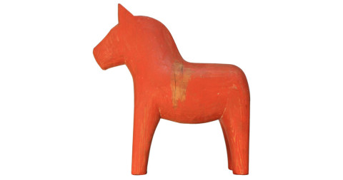 Large Dala horse, 1950s, offered by Jarontiques