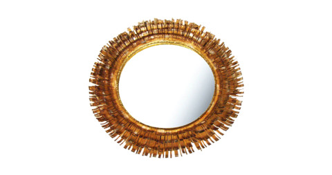 Curtis Jeré eyelash mirror, 1972, offered by Dual