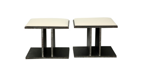 Steel stools by Bernar Venet, offered by 21st Twenty First Gallery