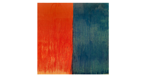 Pat Steir, <i>Winter Group 4: Green, Gold, Red and Blue</i>, 2009–11