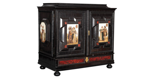 Flemish cabinet, 17th century, offered by Galerie Camille Burgi