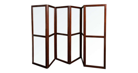 Six-panel screen, 19th century, offered by Lee Calicchio Ltd.