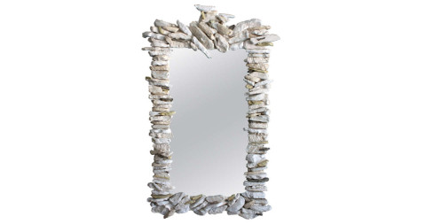 Eve Kaplan ceramic mirror, 2014, offered by Gerald Bland