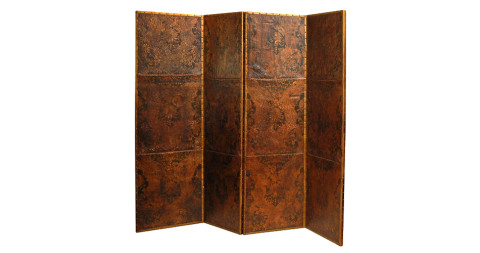 18th-Century Leather Screen