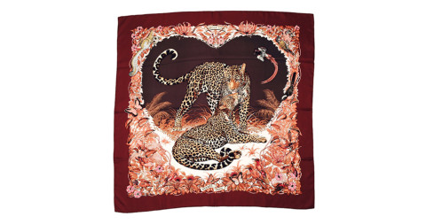 Hermès Jungle Love silk scarf by Robert Dallet, 21st century, offered by Classic Collections