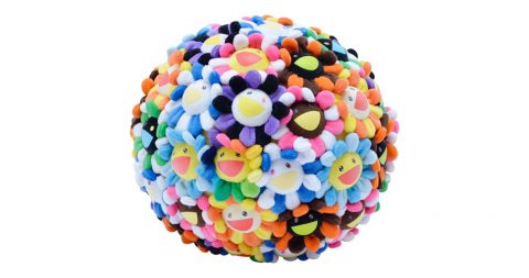 Takashi Murakami plush Flowerball for Art Basel, 2008, offered by Haute Koture