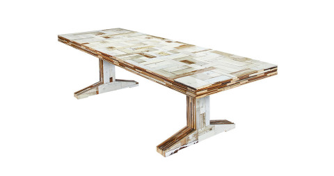 Piet Hein Eek 300 Waste scrap-wood table, 2014, offered by the Future Perfect