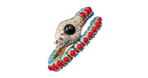 Chanel jeweled snake bracelet, 2000s