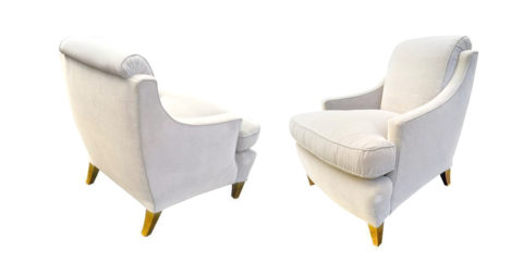 Maurice Hirsch Design armchairs, offered by Galerie Andre Hayat