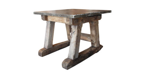 French bluestone-topped table, late 18th century, offered by Galerie Half