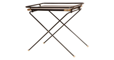 Folding tray table, 1960s, offered by R. Louis Bofferding