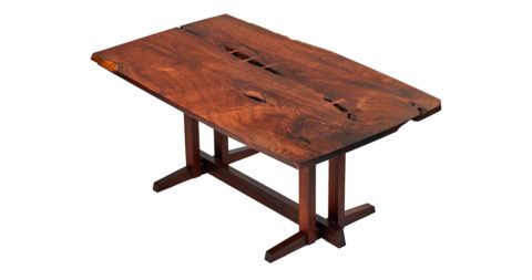 George Nakashima single-board table, early 1980s, offered by the Exchange Int