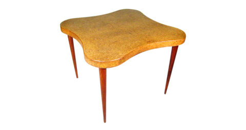 Paul Frankl for Johnson Furniture Cloud cork-top table, 1950, offered by Harveys on Beverly