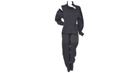 Runway zipper suit, 1990s, offered by Haute Koture