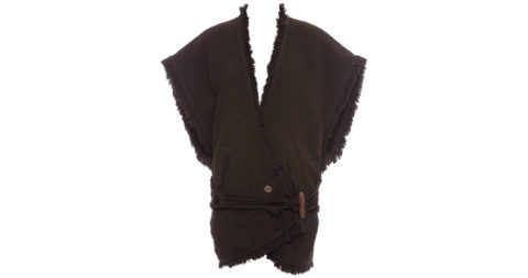 Fringed woven vest, Fall 1984, offered by Evolution