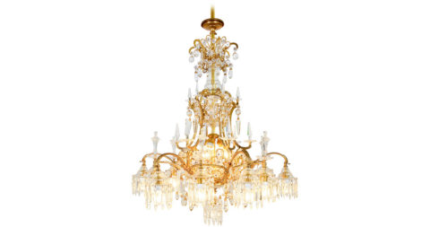 Redouette chandelier, ca. 1885, offered by Lobmeyr