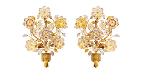 Oswald Haerdtl sconces, ca. 1950, offered by H.M. Luther