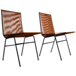 Allan Gould string chairs, 1950s