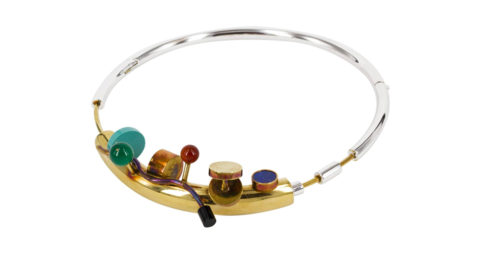 Ettore Sottsass Munari necklace, 1984, offered by Fragile