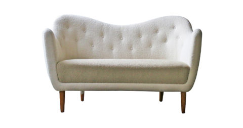 Finn Juhl BO64 Two-and-a-Half Person sofa, ca. 1950, offered by Vance