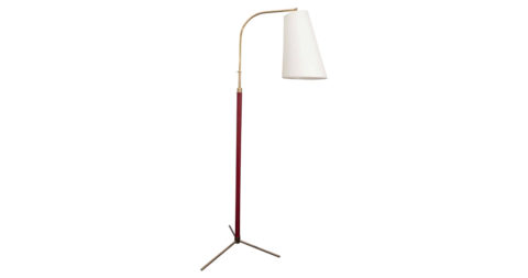 Jacques Adnet reading lamp, 1950s, offered by Pascal Boyer Gallery