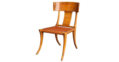 T.H. Robsjohn-Gibbings Klismos chair, ca. 1965, offered by Liz O’Brien