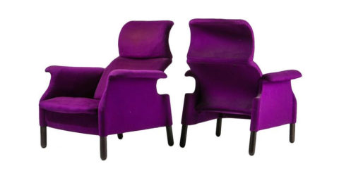 Pair of "Sanluca" Lounge Chairs by Castiglioni for Gavina