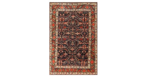 Antique Bidjar rug, offered by Nazmiyal Collection