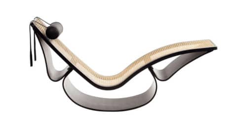 Oscar Niemeyer Rio chaise longue, reedition of a 1978 design, offered by Espasso